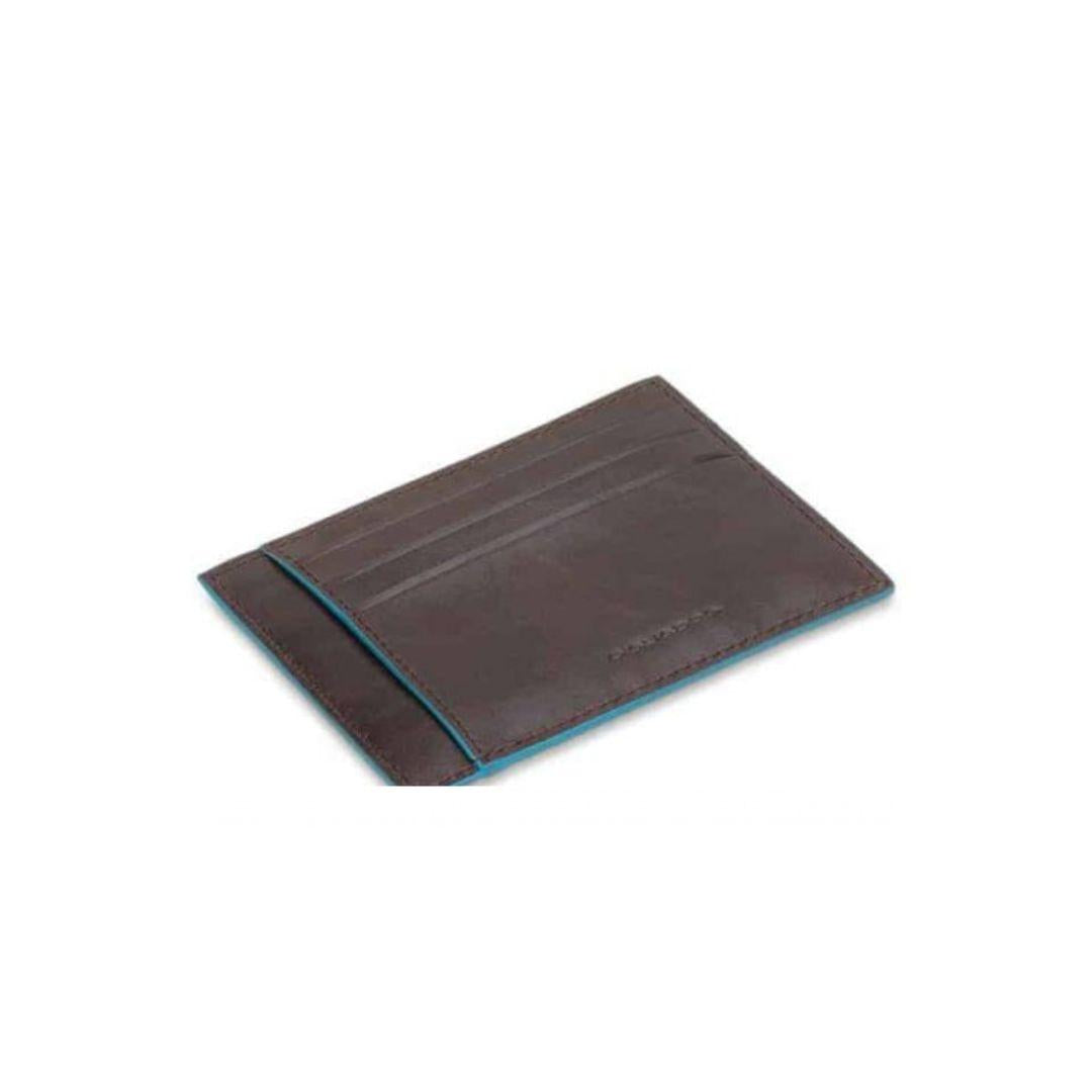Blue Square Porta carte di credito in pelle