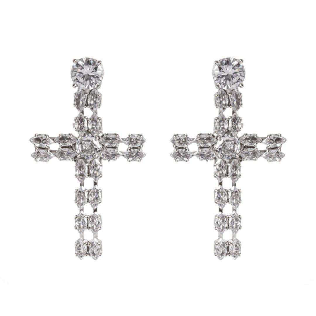 Orecchini a Croce Marquise