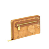 Portafogli Grande in tessuto stampato Geo Classic con zip e tasca