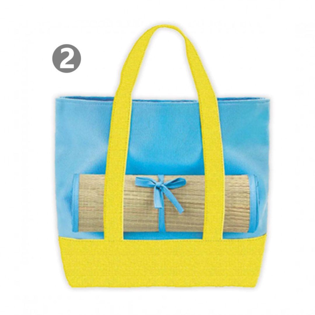 Borsa Canvas Bicolor con Stuoia