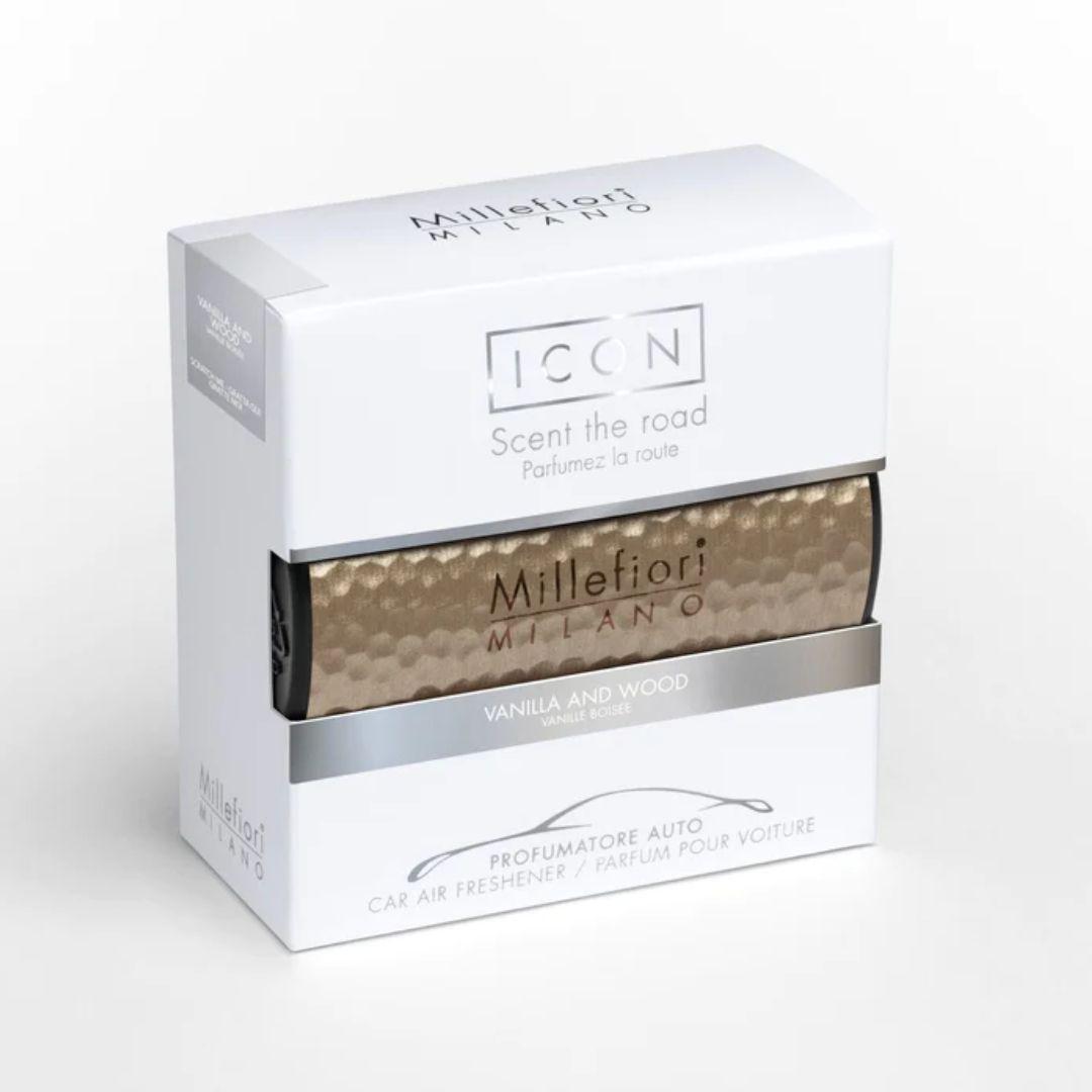 Car Air Freshener Icon VANILLA & WOOD - METAL SHADES