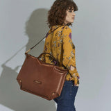 Borsa a Mano con Tracolla in Pelle