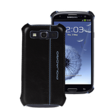 Blue Square Guscio Rigido Samsung Galaxy In Pelle