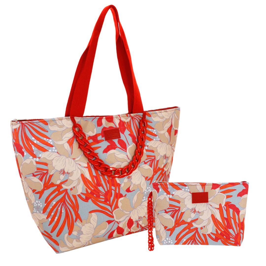 Borsa Mare + Pochette Aloha