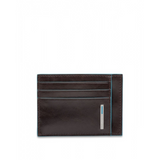Porta Carte di Credito in Pelle Blue Square