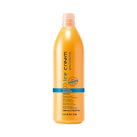 Inebrya Volume Shampoo Arginina per capelli sottili e senza tono 1000ml