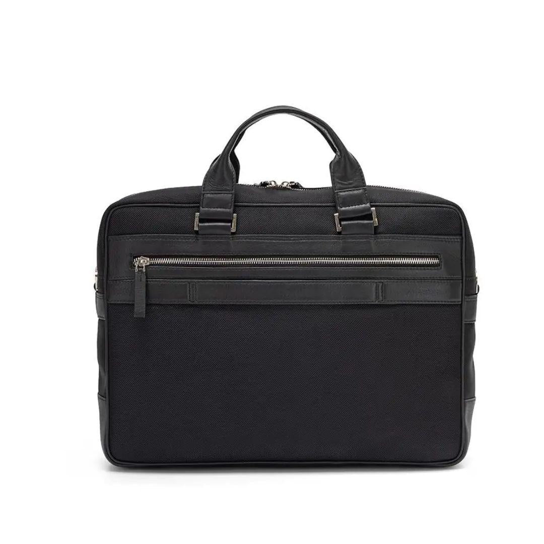 SQUADRA Borsa Business 2 Manici 1 Comparto Pelle e Nylon