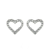 Orecchini A Cuore Cavo Pearl