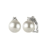 Orecchini Con Piccolo Zircone E Perla Pearl