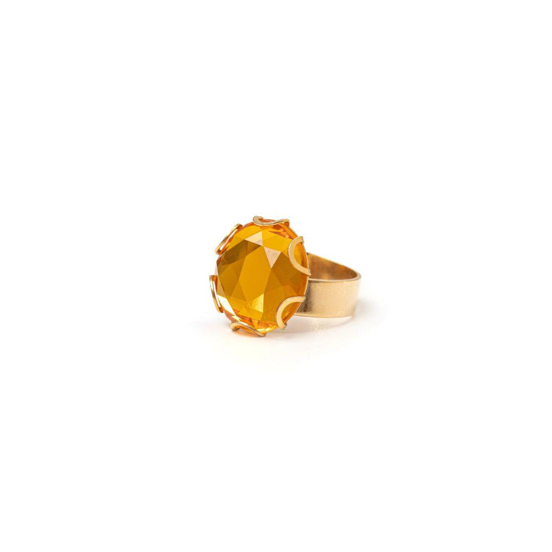 Anello con Top a Semi-Sfera Sunrise