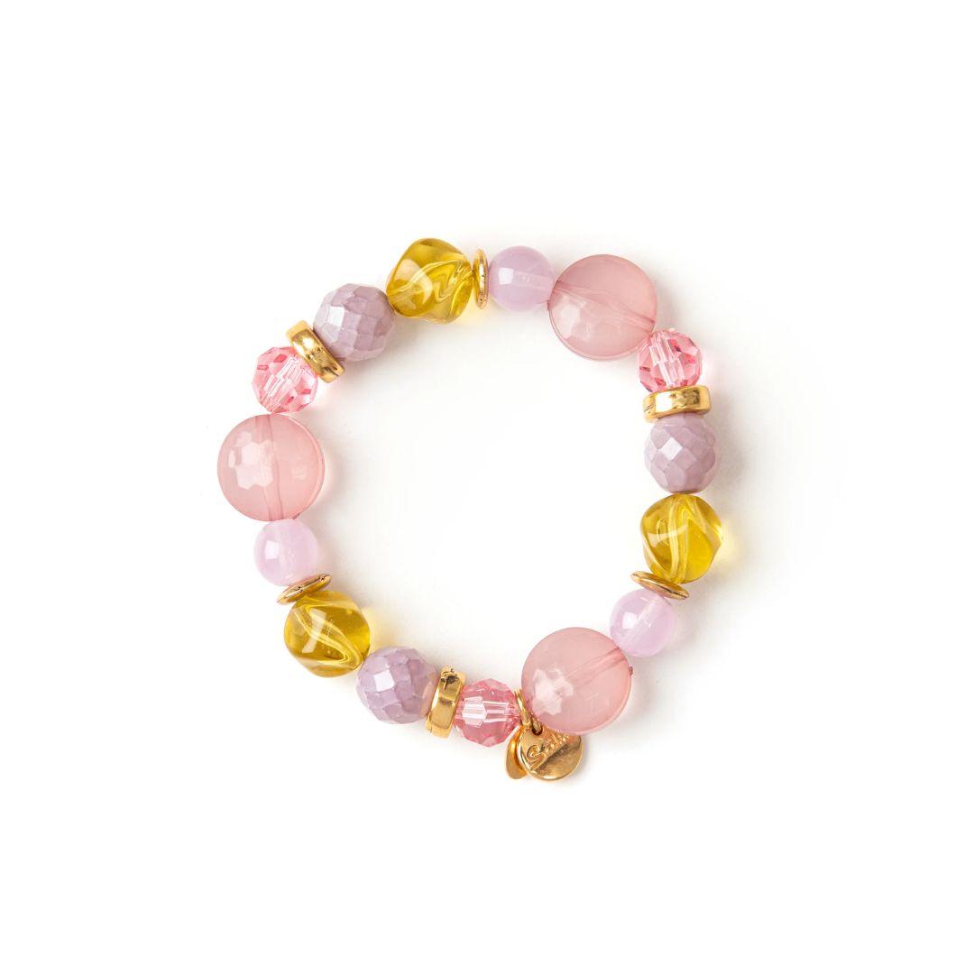 Bracciale Elastico Boule, Perline e Charm Sunrise