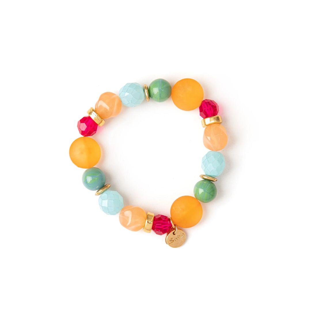 Bracciale Elastico Boule, Perline e Charm Sunrise