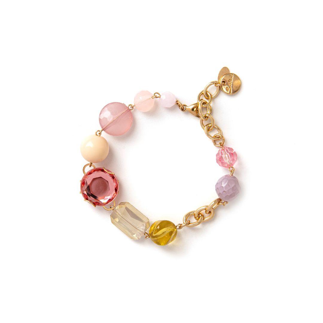 Bracciale Boule, Perline e Charm Sunrise