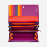 Madeira Portafoglio RFID da Donna in Pelle Portamonete Colorful