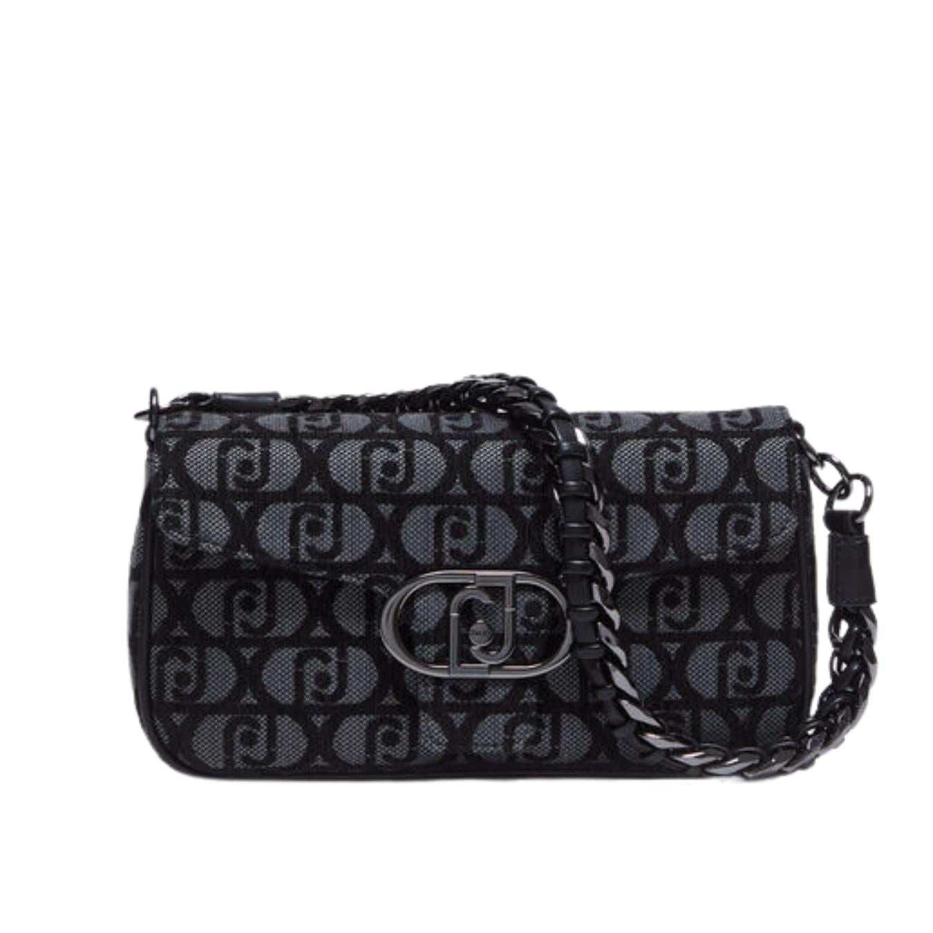 Borsa a Spalla Jacquard con Logo