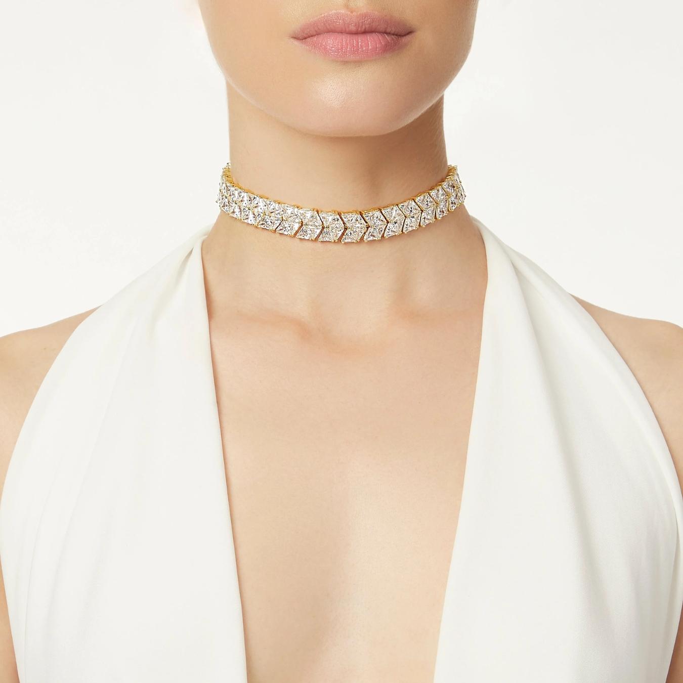 Choker Triangoli di Zirconi Eva