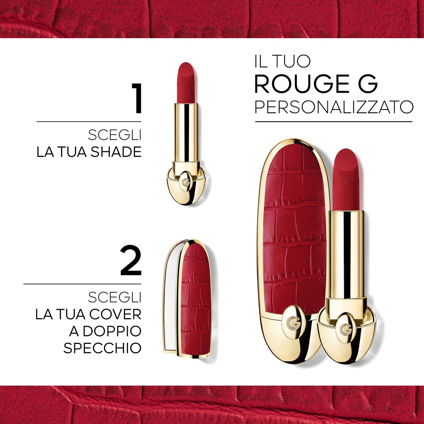 Rouge G Cover Double Miroir