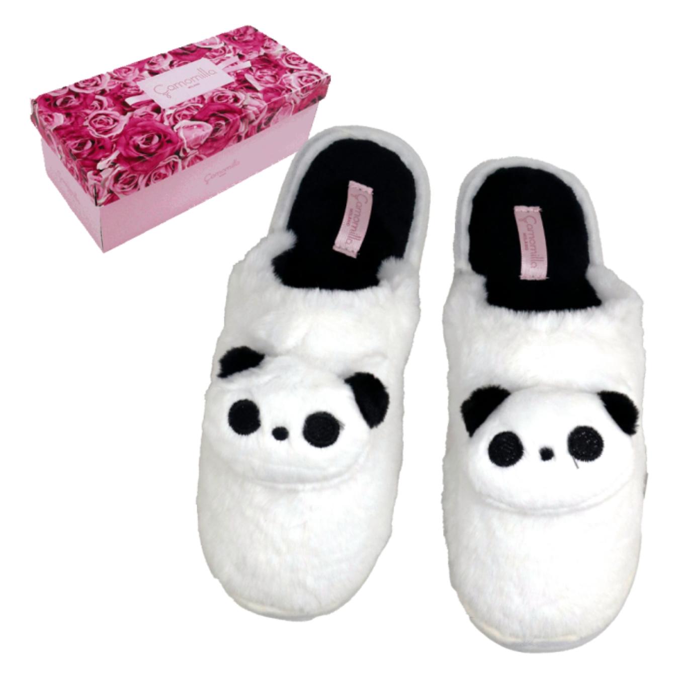 Slipper Panda Bianco