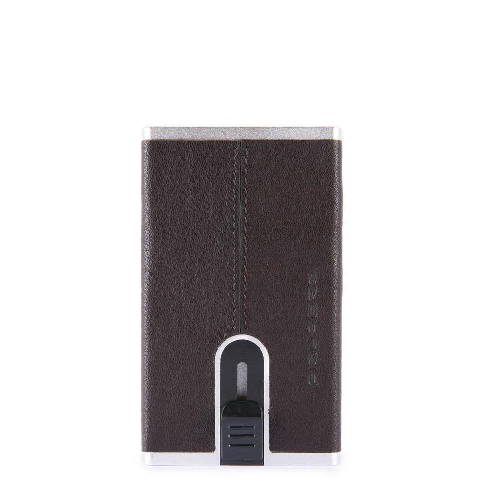 Black Square Compact wallet per banconote e carte di credito