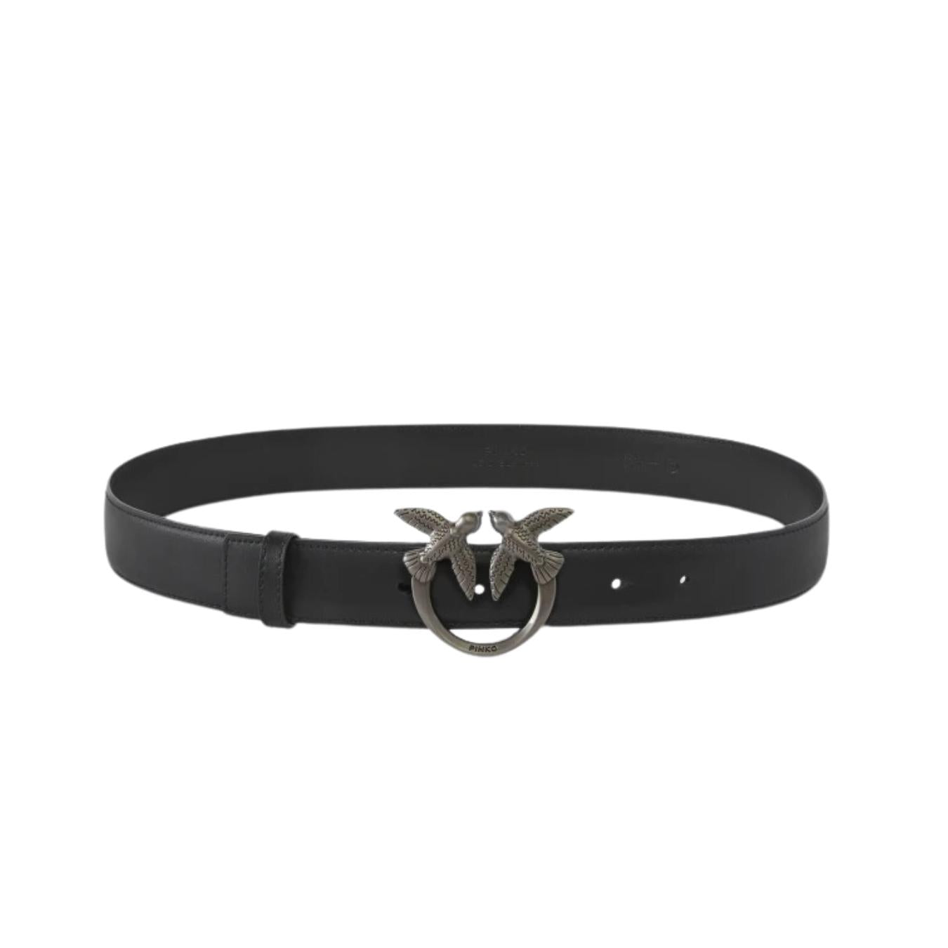 Cintura Love Birds in pelle 3cm