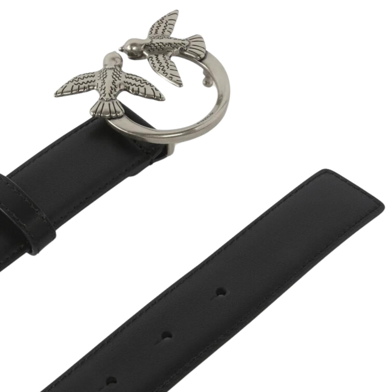 Cintura Love Birds in pelle 3cm