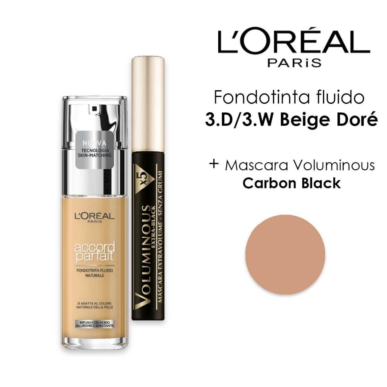 Fondotinta Accord Parfait 3d/3w + Mascara Voluminous