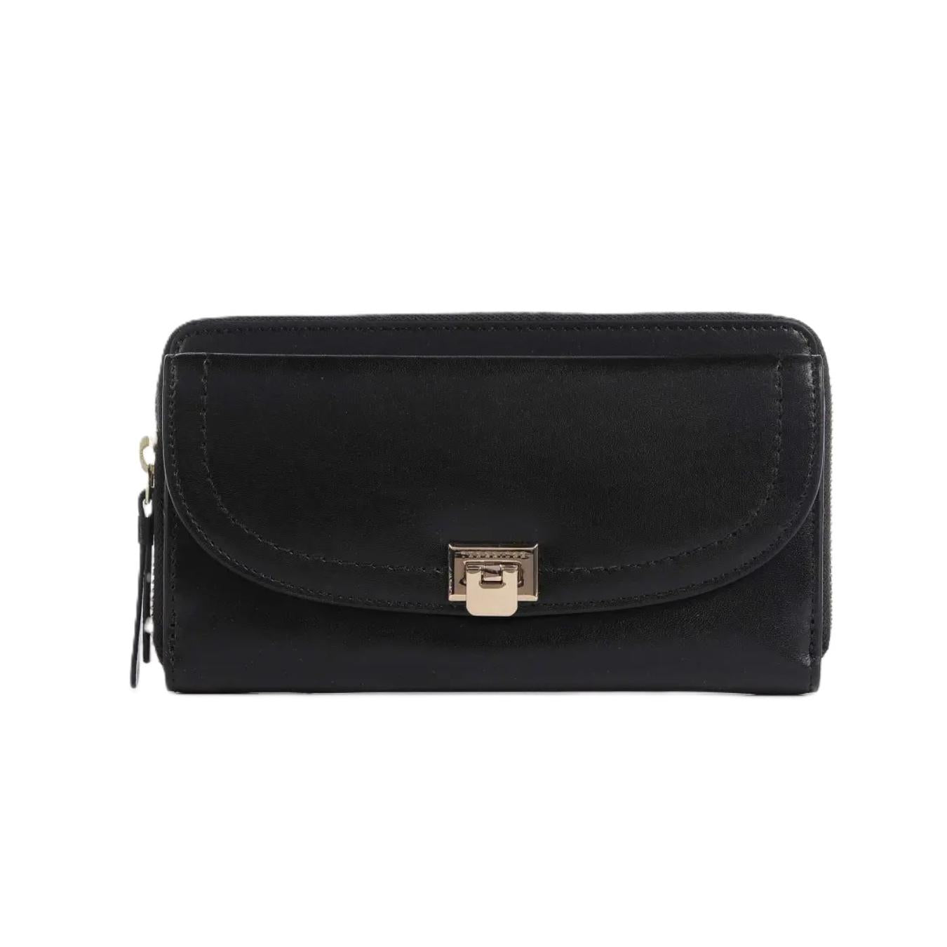 Portafoglio donna in pelle RFID zip around Federica