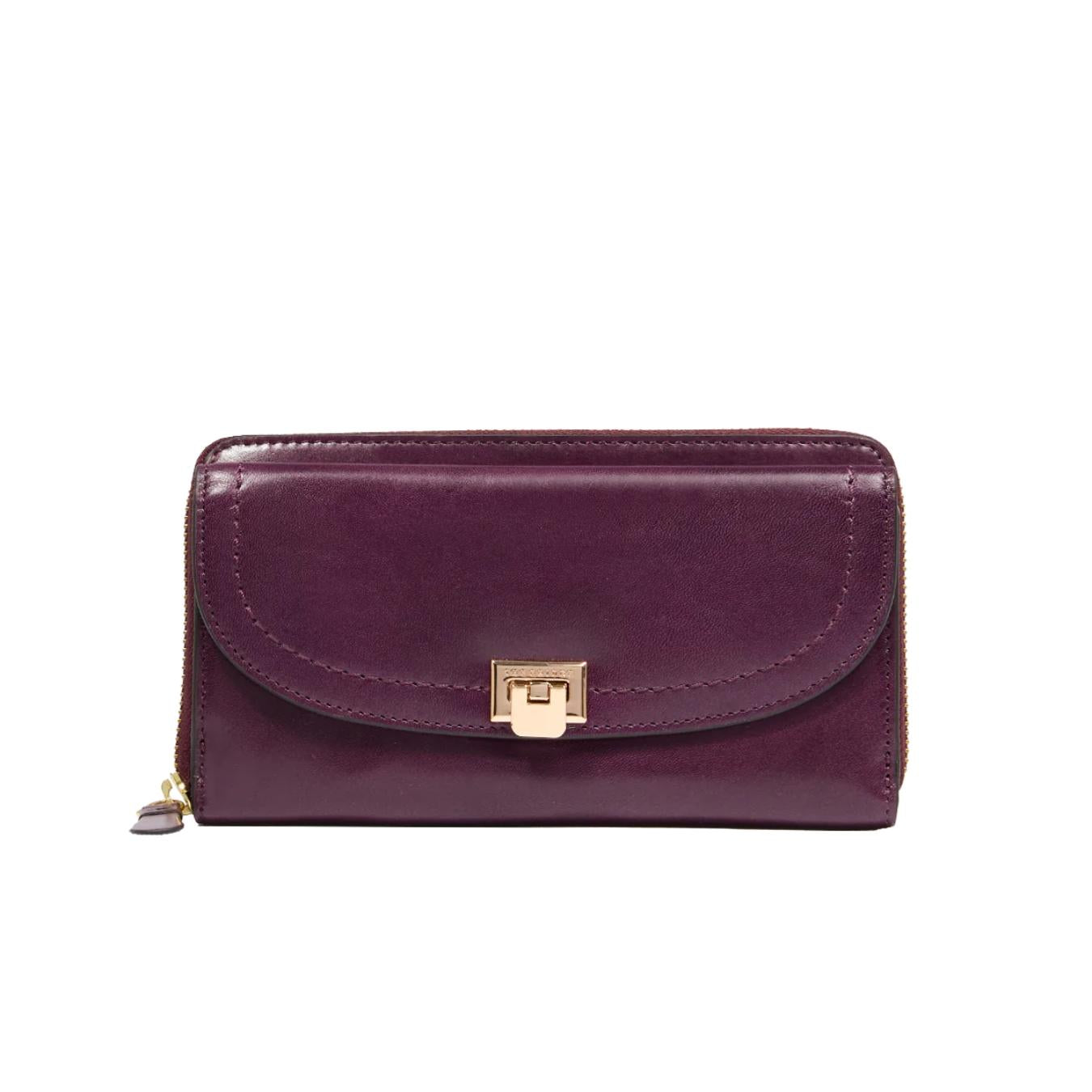 Portafoglio donna in pelle RFID zip around Federica