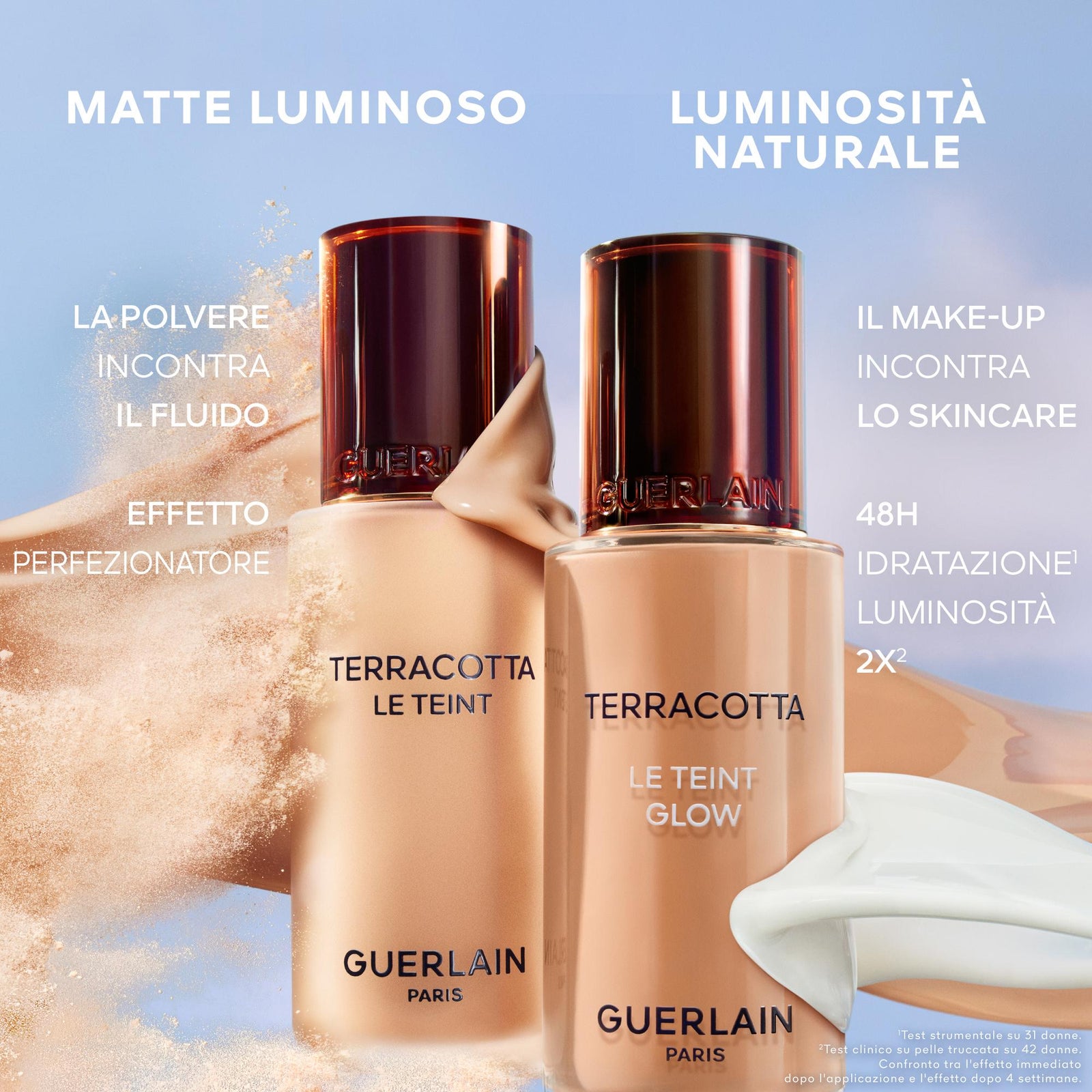Terracotta Le Teint Glow Fondotinta luminosità effetto naturale A lunga tenuta - No transfer