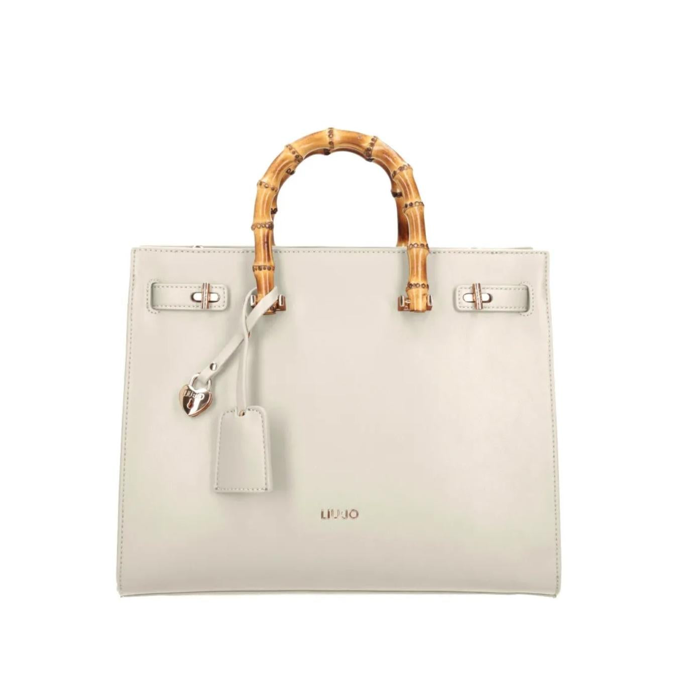 Borsa con Manici Effetto Bamboo