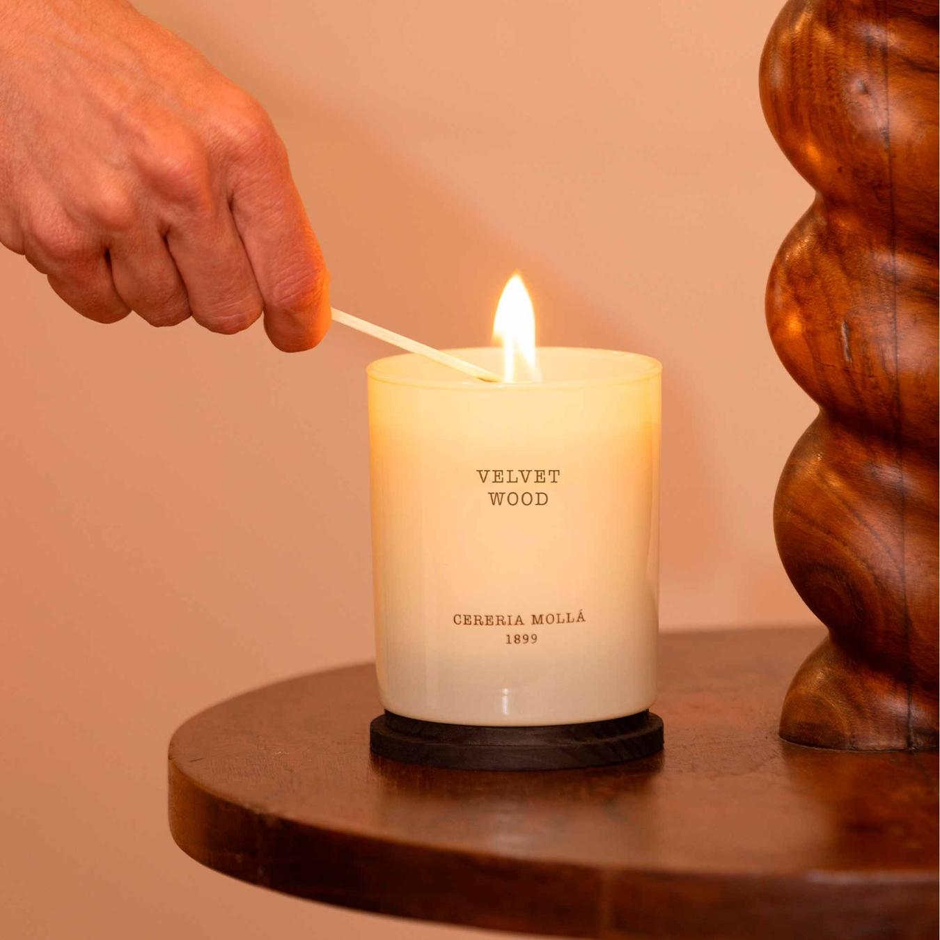 Candela Velvet Wood