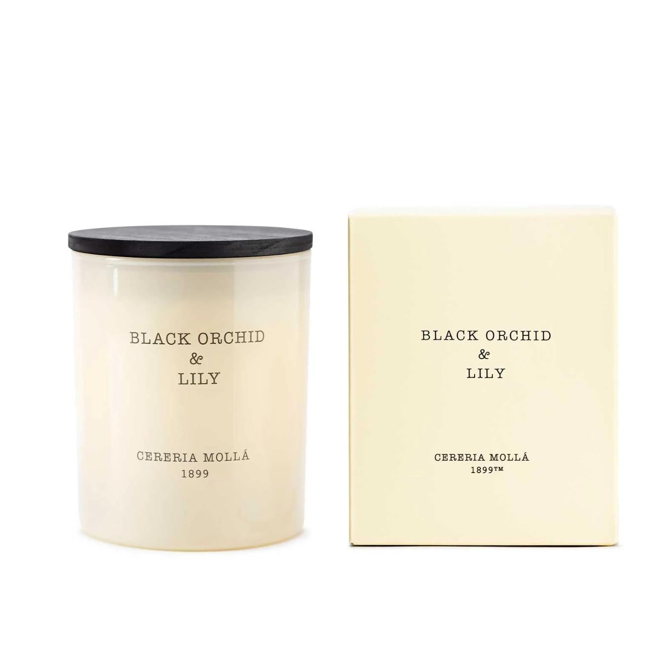 Candela Orchidea Nera e Giglio