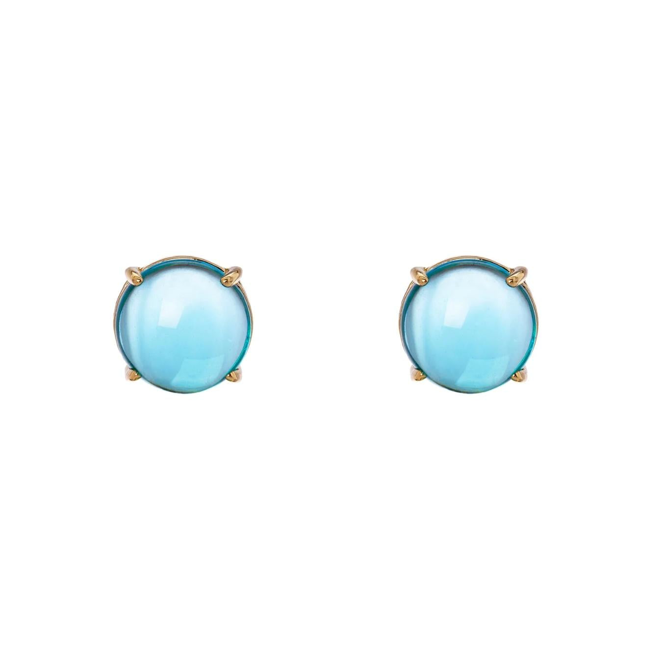 Orecchini con Cabochon Circolare Blossom