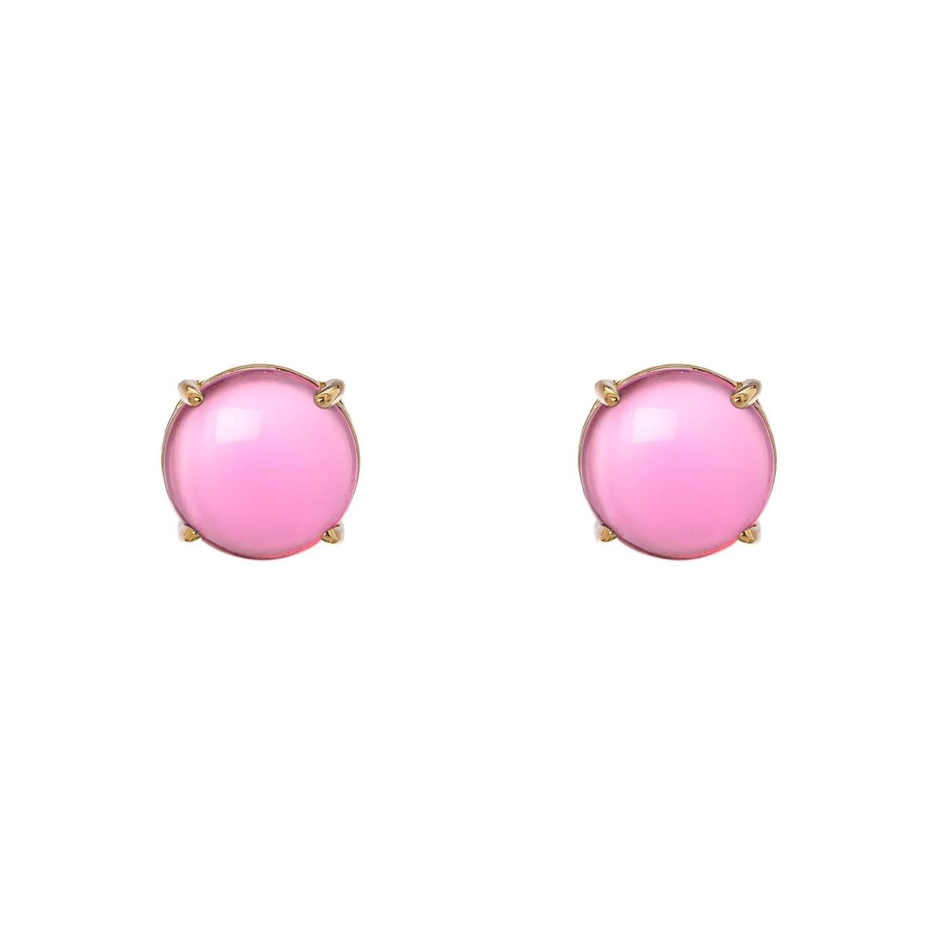 Orecchini con Cabochon Circolare Blossom