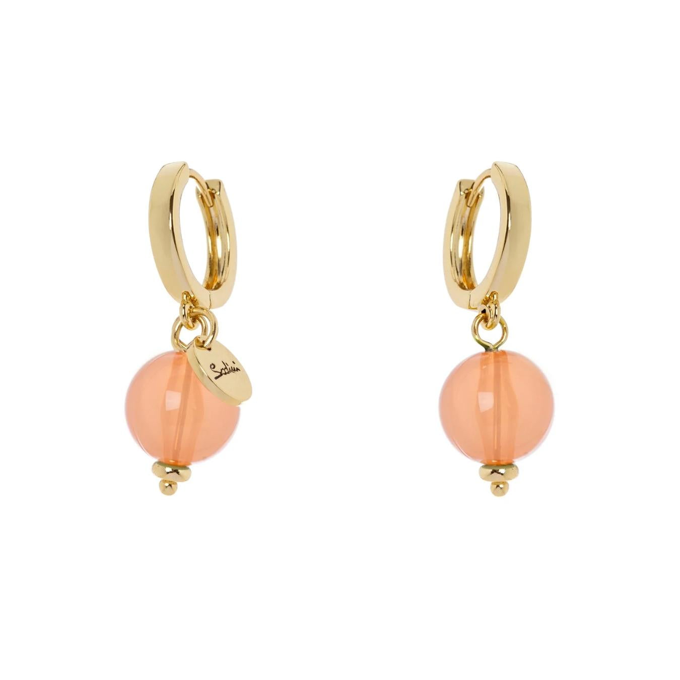 Orecchini a Cerchietto e Boule Pendente Chantal