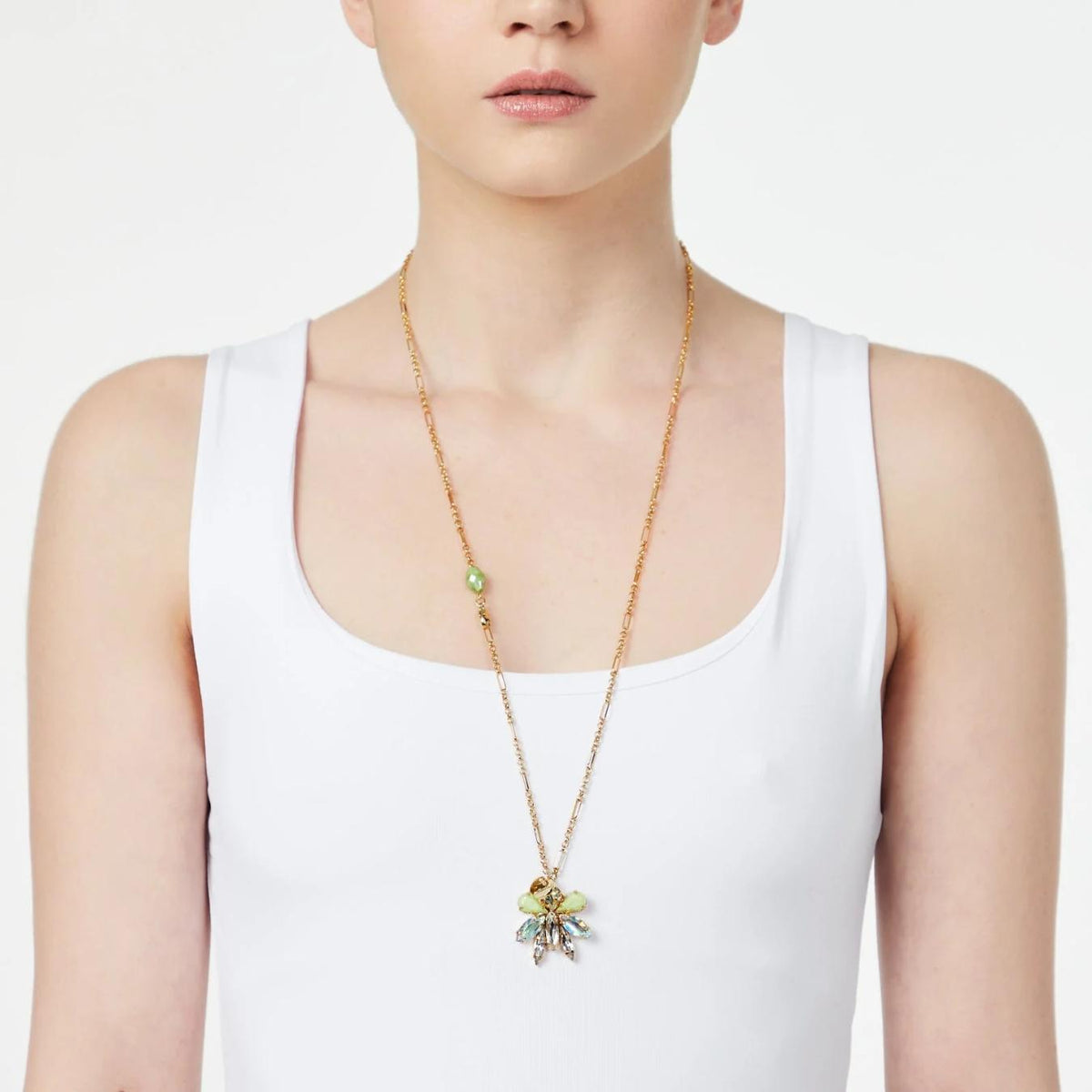 Collana Lunga con Insettino Pendente Flora