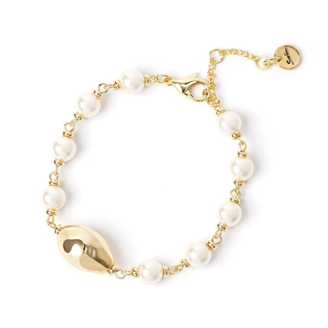 Bracciale con Perla Ovale Leila