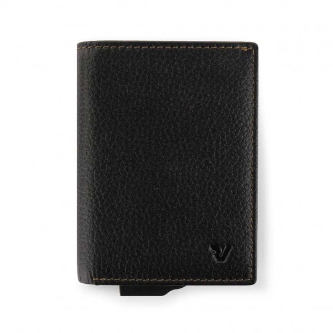 Iron 4.0 Porta Carte di Credito a Libro con Tasca Porta Banconote