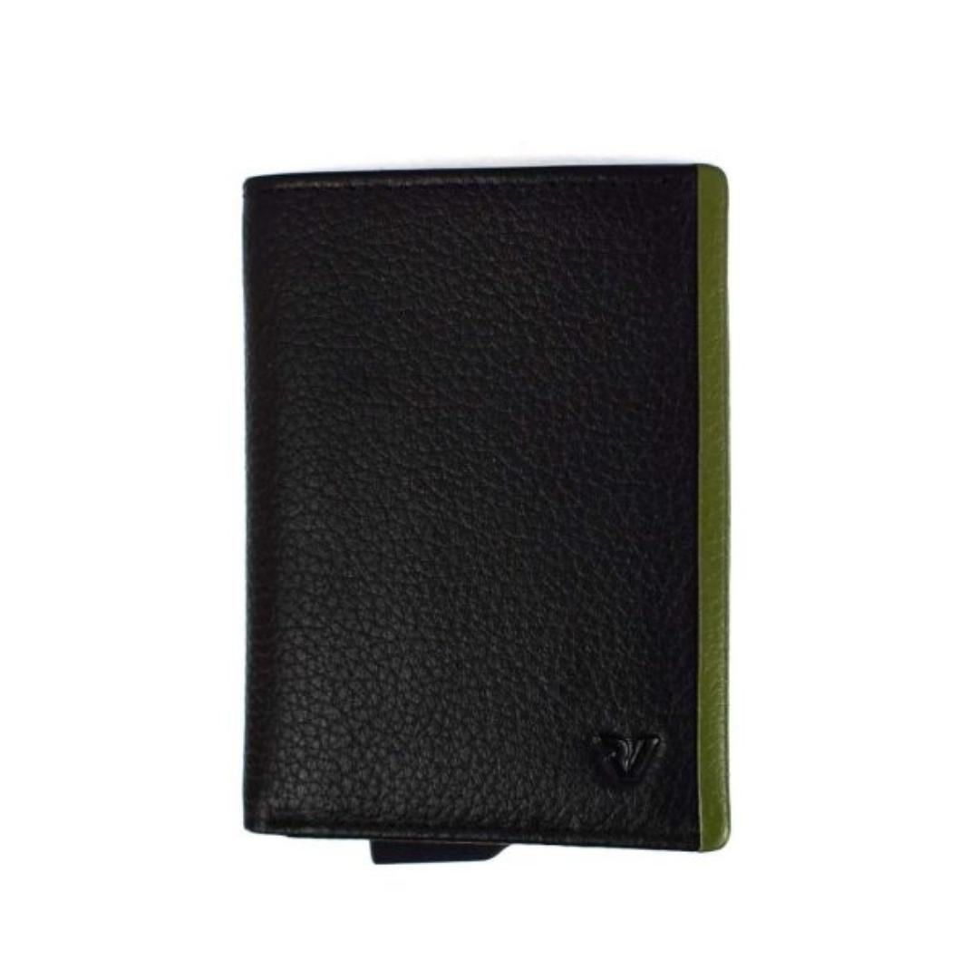 Iron 4.0 Porta Carte di Credito a Libro con Tasca Porta Banconote