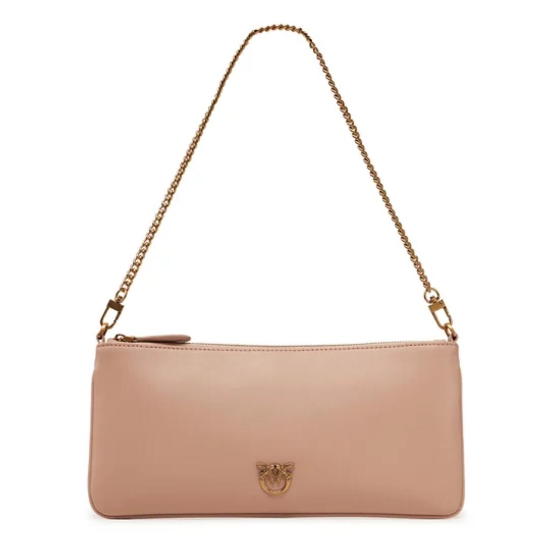 Horizontal Flat Bag in Pelle