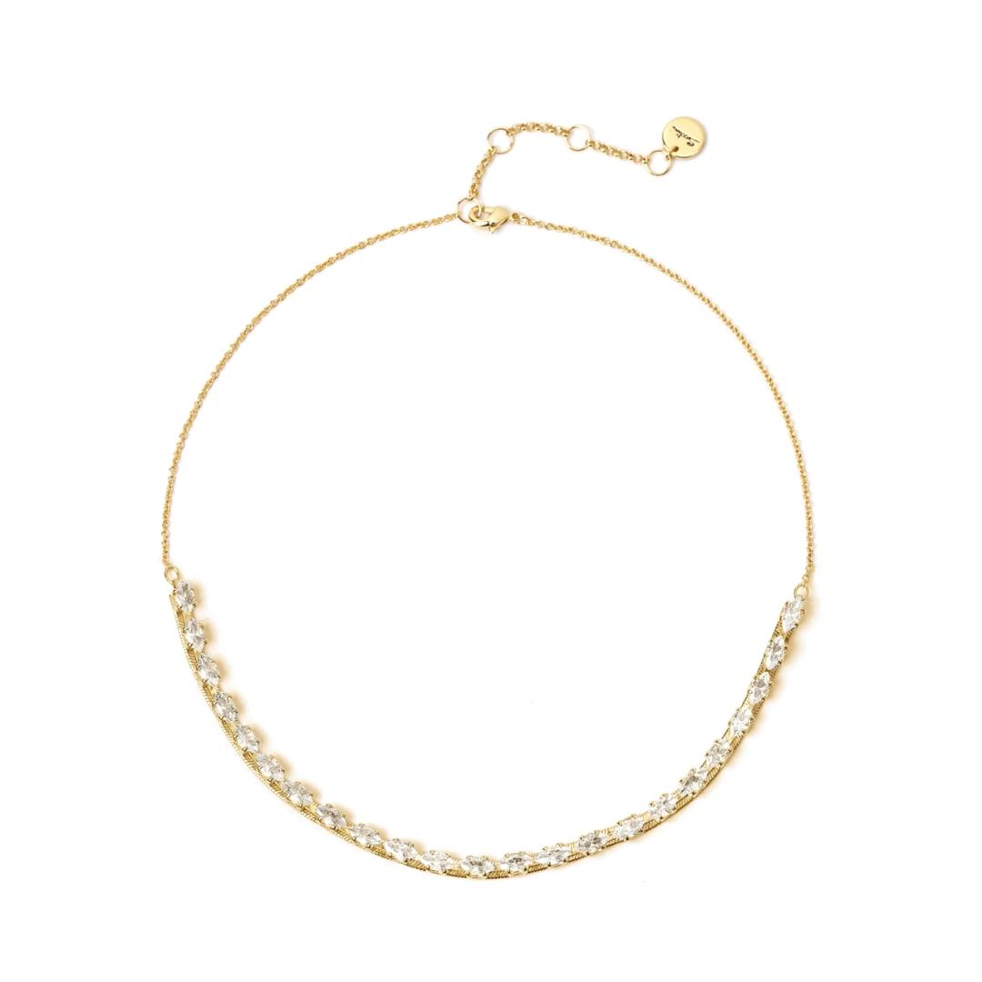 Collana Corta con Filo di Zirconi Crystalline