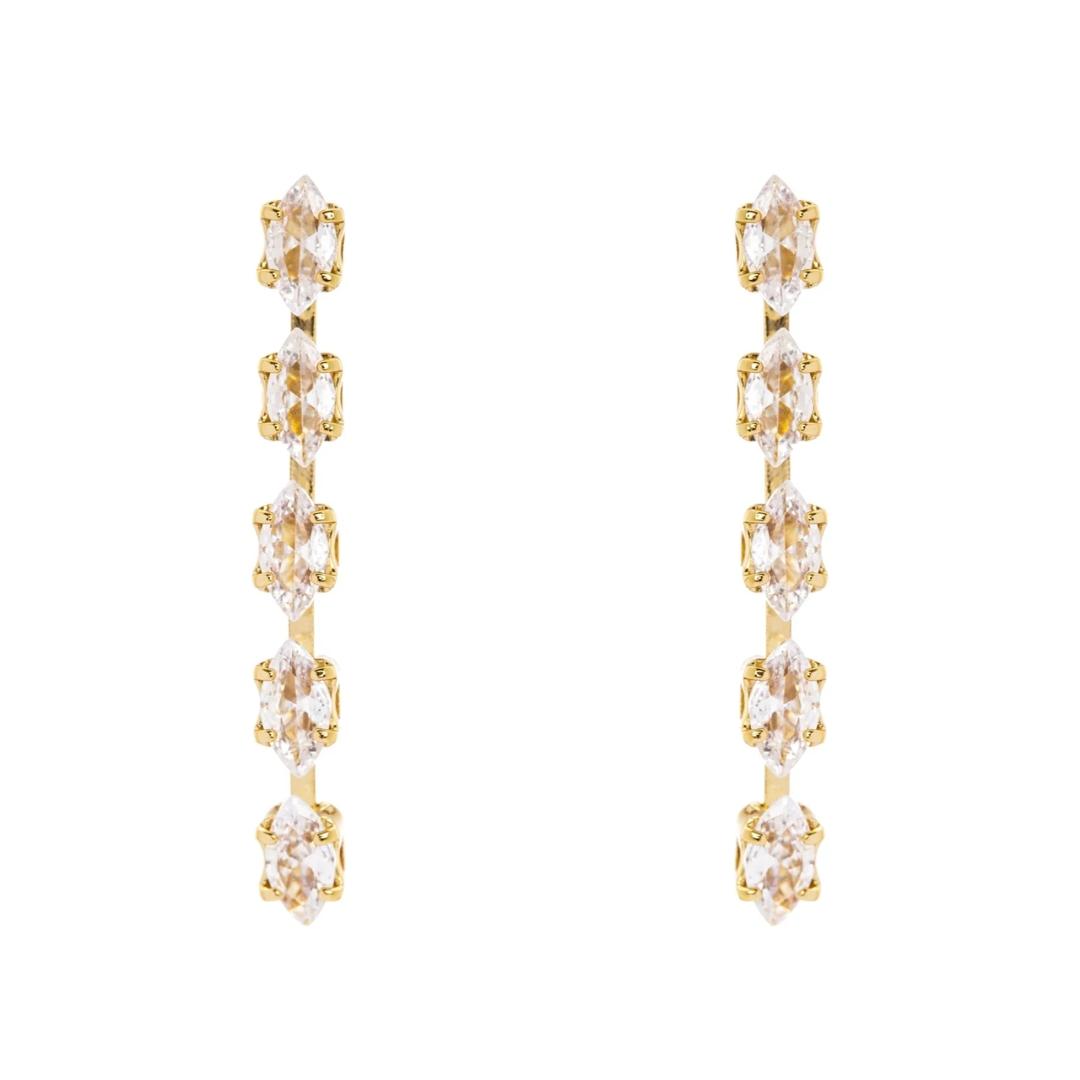 Orecchini Lunghi Crystalline