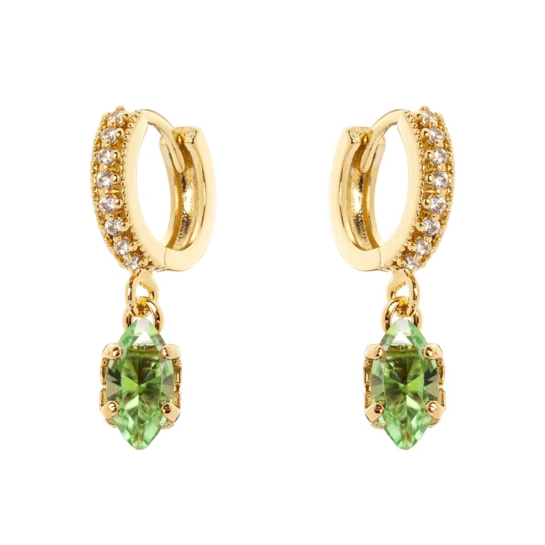 Orecchini Cerchietto e Pendente Crystalline