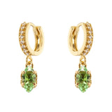 Orecchini Cerchietto e Pendente Crystalline