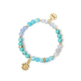 Bracciale Elastico Sfere, Anellini e Margheritina Summer Bouquet
