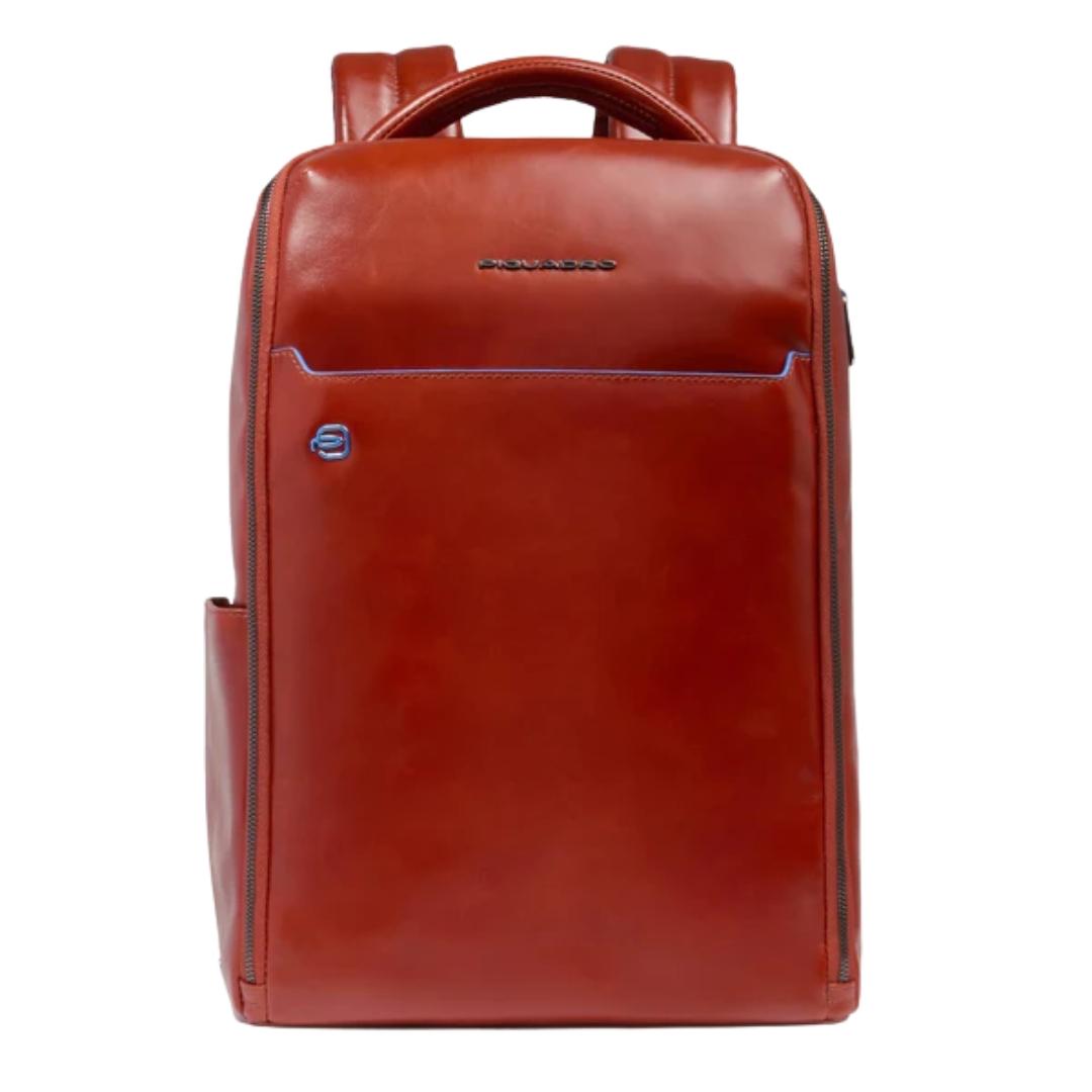 BLUE SQUARE Zaino Fast-check in Pelle Porta Pc 14"