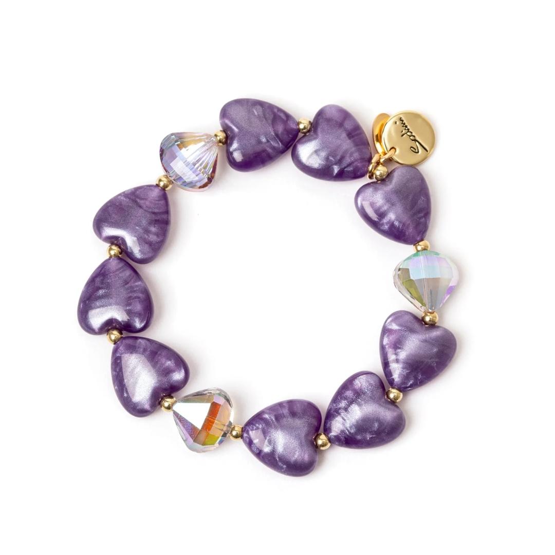 Bracciale Elastico a Cuori Demetra