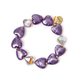 Bracciale Elastico a Cuori Demetra