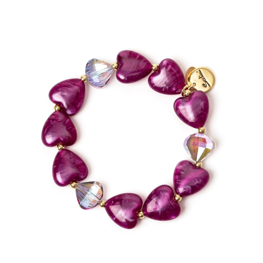 Bracciale Elastico a Cuori Demetra