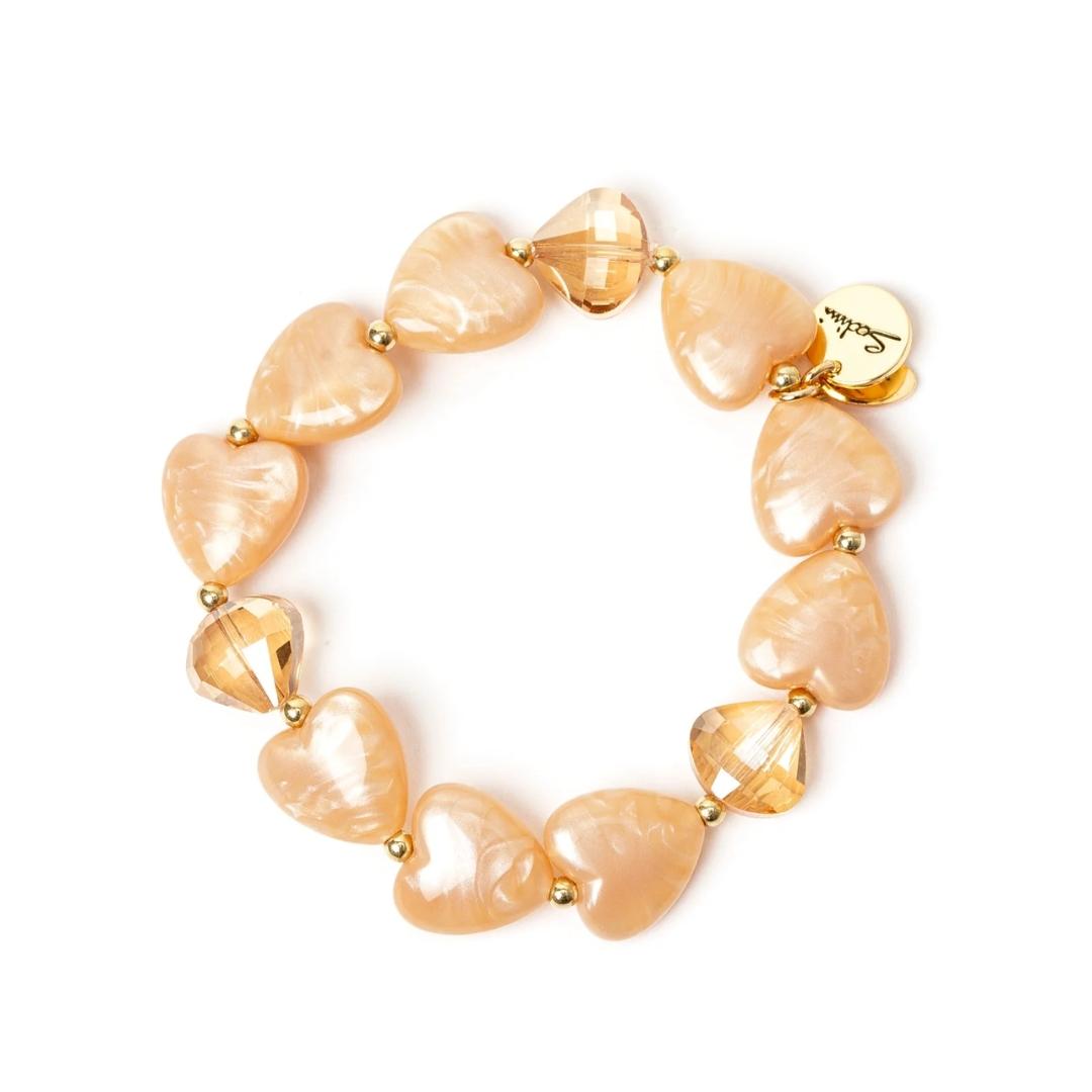 Bracciale Elastico a Cuori Demetra